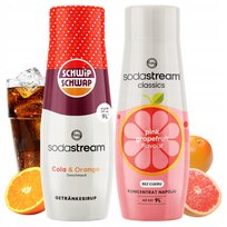 2x Syrop Sodastream Shwip Shwap Cola Pomarańcza + Grapefruit Grejpfrut