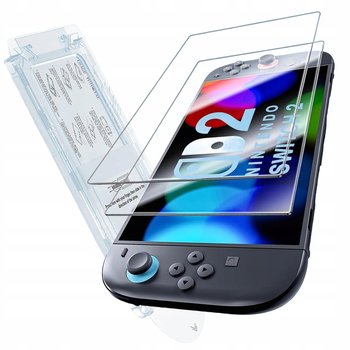 2x Szkło Hartowane z aplikatorem do Nintendo Switch 2 z ramką do montażu - Inny producent