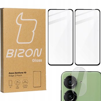 2x Szkło + szybka na aparat BIZON Edge 2 Pack do Asus Zenfone 10 - Bizon