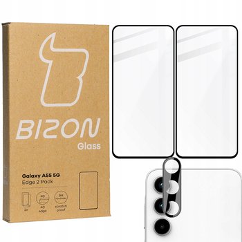 2x Szkło + szybka na aparat BIZON Edge 2 Pack do Galaxy A55 5G - Bizon