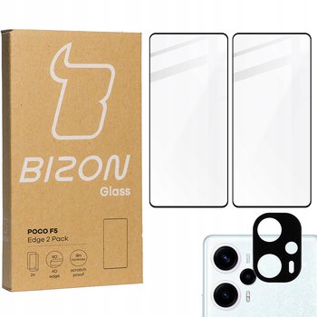 2x Szkło + szybka na aparat BIZON Edge Pack do Xiaomi Poco F5 - Bizon