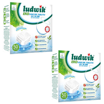 2X Tabletki Do Zmywarki Ludwik All In One Ekologiczne 50 Szt - Ludwik