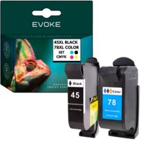 2x Tusz do drukarki HP 45 + 78 XL | czarny + kolor | 51645AE + C6578A
