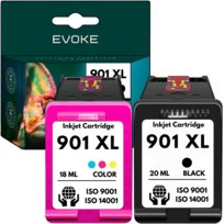 2x Tusz do drukarki HP 901 XL | czarny + kolor | Komplet | 901XL