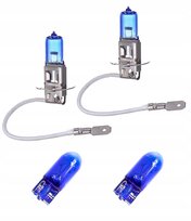 2x ŻARÓWKA H3 + W5W 12V 55W E4 KSENON ZIMNY BIAŁY