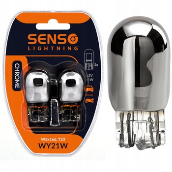 2x ŻARÓWKA SENSO WY21W W21W POMARAŃCZ CHROMOWANA - SENSO