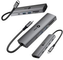 2xHDMI 4K DisplayPort LAN Ethernet HUB USB-C do Notebooka Dual Monitor