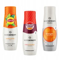 3 koncentraty Sodastream Lipton Ice Tea Peach + Schwip Schwap + Orange Zero