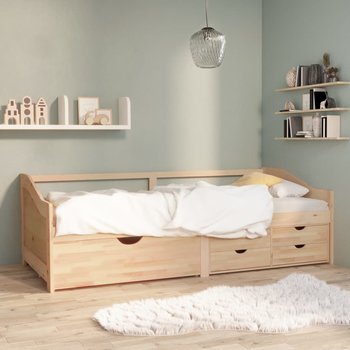 3-osobowa sofa/Łóżko z szufladami, drewno sosnowe, VidaXL, 90x200 cm - vidaXL