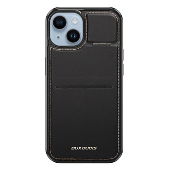 3 w 1 etui iPhone 14 Plus z MagSafe portfel blokada RFID podstawka Dux Ducis Rafi Mag - czarne - Dux Ducis