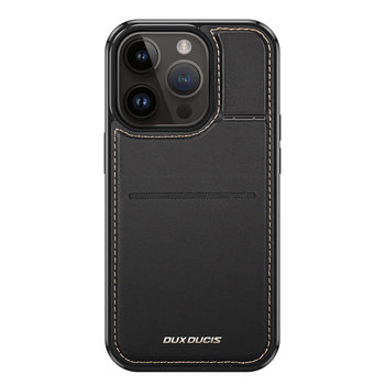 3 w 1 etui iPhone 14 Pro z MagSafe portfel blokada RFID podstawka Dux Ducis Rafi Mag - czarne - Dux Ducis
