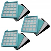 3 X Filtry Filtr Do Odkurzacza Philips Powerpro Active Compact