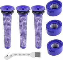 3 x Zestaw filtrów przeznaczony do odkurzaczy marki DYSON z serii V7 | V8
