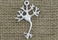 [307328] Zawieszka mała  neuron w kolorze srebrnym Passion Room
