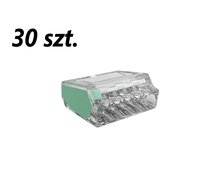 30xZłączka instalacyjna do przewodów sztywnych maks. 2.5mm² 5-przew. EDO205 EDO Technic