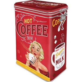 31126 Puszka z klipsem Hot Coffee Now - Nostalgic-Art Merchandising Gmb