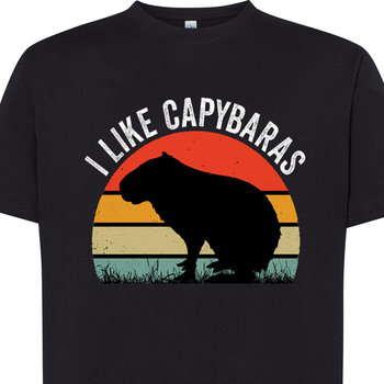 3216 Koszulka Gryzoń Capybara Kapibara L Czarna - Inna marka