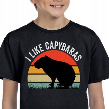 3216 Koszulka Kapibara Capybara Gryzoń 152 Czarna - Inna marka