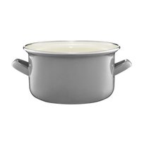 35046 Garnek emaliowany 20 cm 3,6 l szary EMALIA OLKUSZ