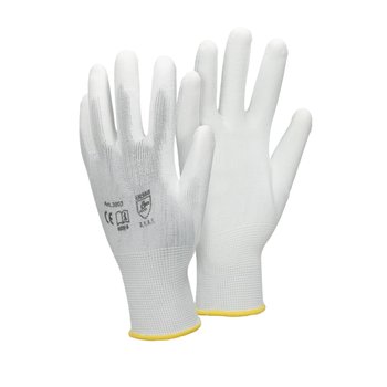 36 par rękawic roboczych z powłoką PU, rozmiar 8-M, oddychające, antypoślizgowe, wytrzymałe, rękawice mechaniczne rękawice montażowe rękawice ochronne rękawice ogrodnicze rękawice - ECD Germany