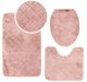 3cz komplet dywaników łazienkowych 45x75 OSLO TPR DESIGN  j.róż - Kontrast