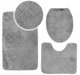 3cz komplet dywaników łazienkowych 45x75 OSLO TPR DESIGN  szary - Kontrast