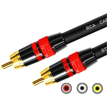3m Kabel RCA do RCA przewód Subwoofer premium MOZOS - Inny producent