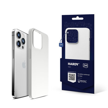 3MK, Etui na telefon Apple iPhone 15 Pro Max Hardy Silicone MagCase, Silver-White - 3MK
