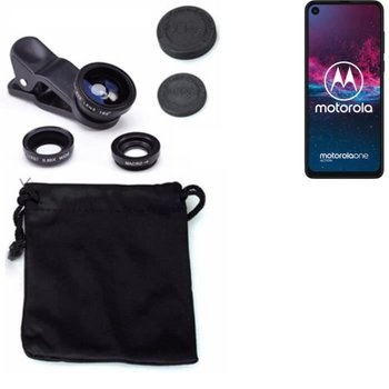 3w1 do smartfona Motorola one action Obiektywy Obiektywy typu rybie oko (180°) Szerokokątny aparat makro (0,67x) Profesjonalne obiektywy 180341 - Inny producent