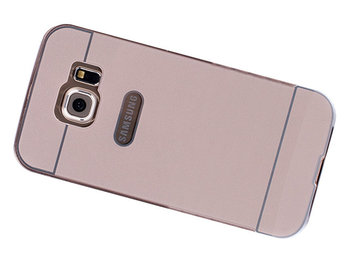 3W1 Etui Metal Bumper Samsu Galaxy S6 Edge + szkło - VegaCom