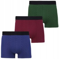 3X Bokserki Majtki Męskie Bawełniane Zestaw Klasyczne Dopasowane Moraj Xxl