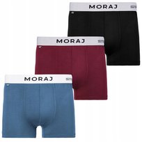 3X Bokserki Majtki Męskie Bawełniane Zestaw Premium Eleganckie Moraj 3Xl