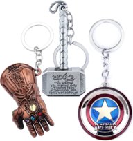 3X Brelok Zawieszka Do Kluczy Thor Thanos Kapitan Hopki