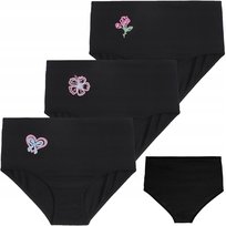 3x Czarne FIGI MAJTKI DAMSKIE z Wysokim Stanem Bawełniane MORAJ r. 2XL Moraj