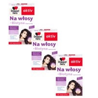 3x Doppelherz® aktiv Na włosy + Biotyna, 3x30 kapsułek
