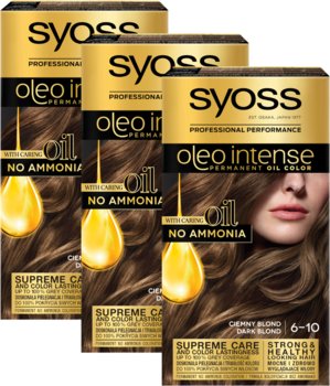 3X Farba Do Włosów Ciemny Blond Bez Amoniaku Syoss - Syoss