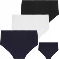 3x FIGI MAJTKI DAMSKIE Bawełniane z Wysokim Stanem MORAJ Duże Rozmiary r. 3XL Moraj