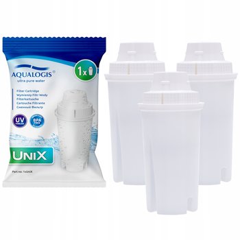 3X FILTR WODY AQUALOGIS UNIX DO DZBANKA DAFI ZAMIENNIK DO BRITA AQUAPHOR - Aqualogis