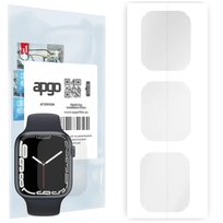 3x Folia hydrożelowa do Apple Watch 7 (41 mm) - apgo Smartwatch Hydrogel Protection Ochrona na ekran smartwatcha