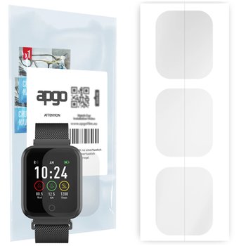 3x Folia hydrożelowa do Forever ForeVigo SW-300 - apgo Smartwatch Hydrogel Protection Ochrona na ekran smartwatcha - apgo