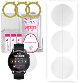 3x Folia hydrożelowa do Huawei Watch 3 Active - apgo Smartwatch Hydrogel Protection Ochrona na ekran smartwatcha - apgo