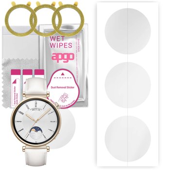 3x Folia hydrożelowa do Huawei Watch GT4 41 mm - apgo Smartwatch Hydrogel Protection Ochrona na ekran smartwatcha - apgo