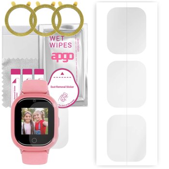 3x Folia hydrożelowa do Locon Watch Lite S - apgo Smartwatch Hydrogel Protection Ochrona na ekran smartwatcha - apgo