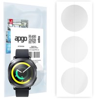 3x Folia hydrożelowa do Samsung Gear Sport - apgo Smartwatch Hydrogel Protection Ochrona na ekran smartwatcha