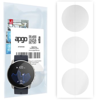 3x Folia hydrożelowa do Suunto 9 Peak - apgo Smartwatch Hydrogel Protection Ochrona na ekran smartwatcha - apgo