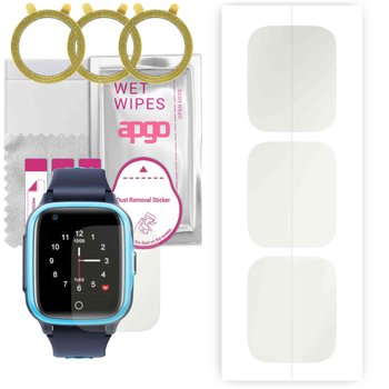3x Folia hydrożelowa MATOWA do Garett Kids Trendy 4G - apgo Smartwatch Hydrogel MATTE Protection Ochrona na ekran smartwatcha - apgo