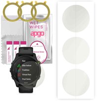 3x Folia hydrożelowa MATOWA do Garmin Forerunner 255 Music - apgo Smartwatch Hydrogel MATTE Protection Ochrona na ekran smartwatcha