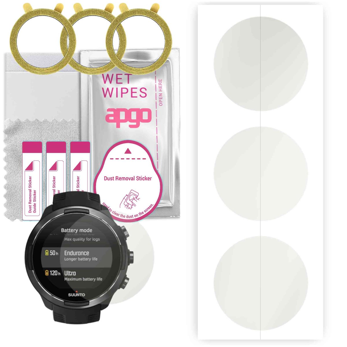 Apgo Hydrogel Displayschutzfolie Für Cubot C20 Pro Smartwatch – 3 Stück, Selbstheilend, Kratzfest