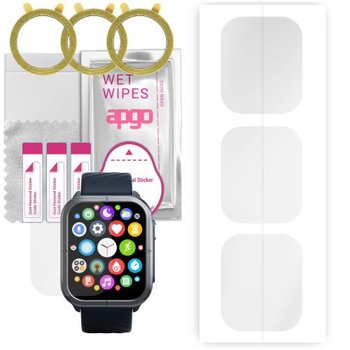 3x folia ochronna hydrożelowa do Mibro Watch C3 - apgo Smartwatch Hydrogel Protection Ochrona na ekran smartwatcha - apgo