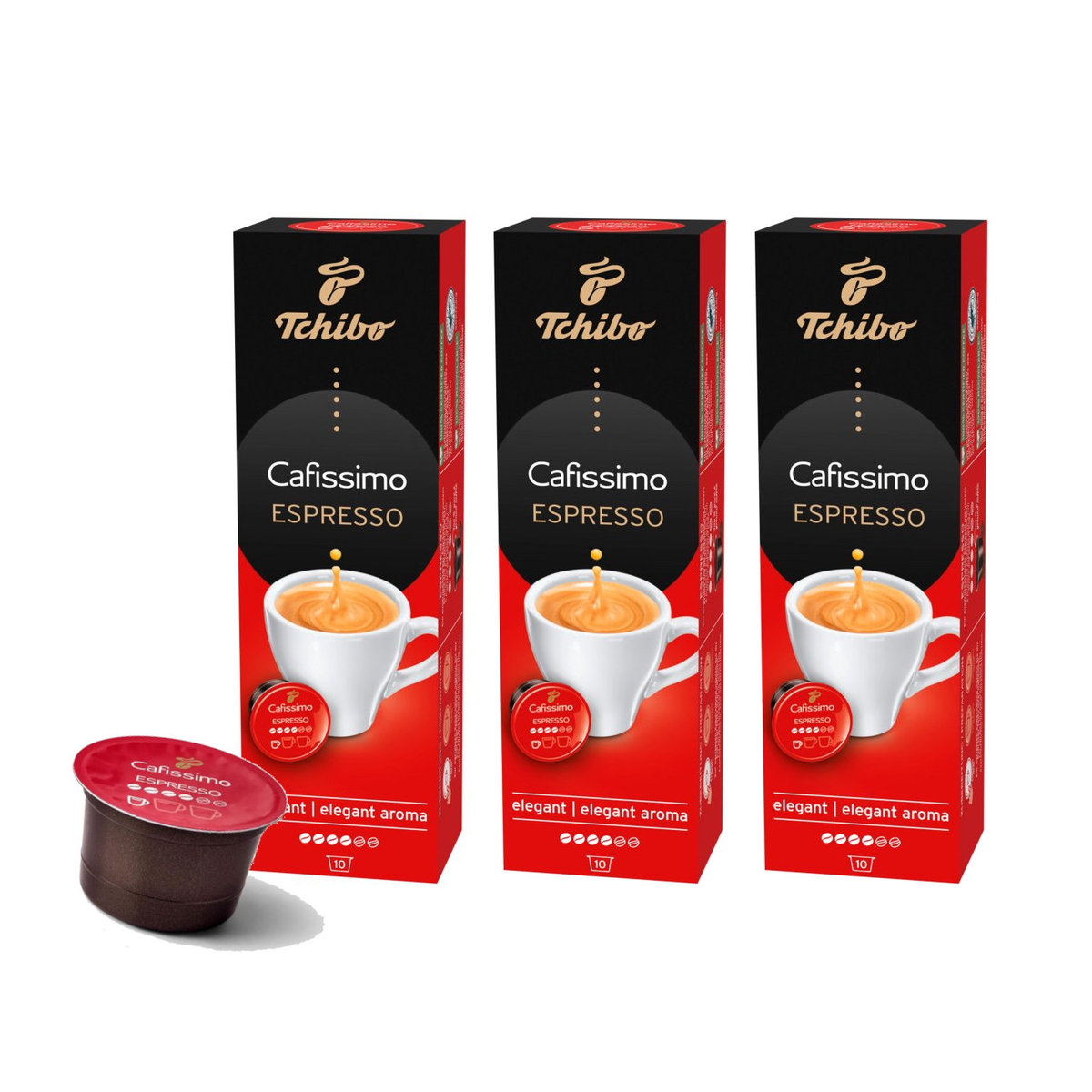 3x Kapsułki Do Ekspresu TCHIBO Cafissimo Espresso Elegant 10 Szt ...